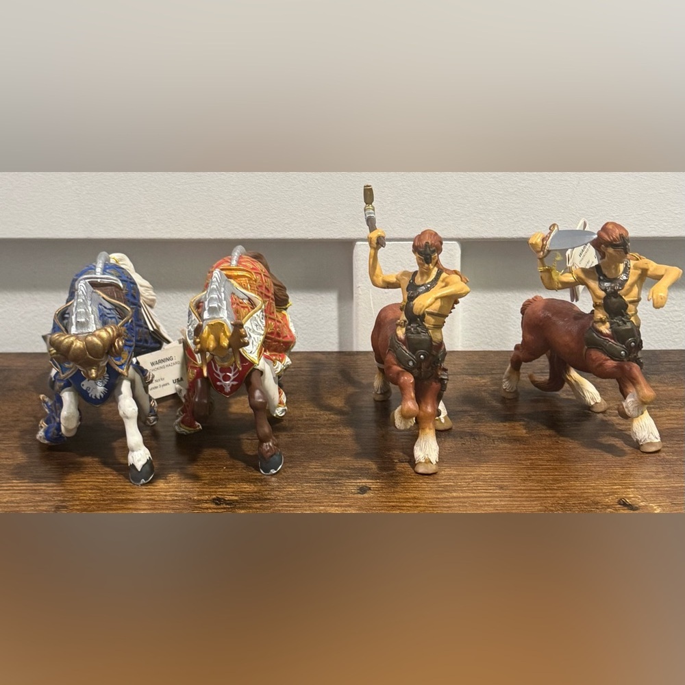 4 Papo horse figures from 2007